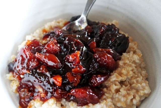 Red Wine Clementine Apricots and Prunes
