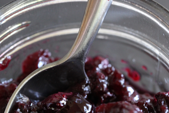 Sugar-Free Cherry Blueberry Jam