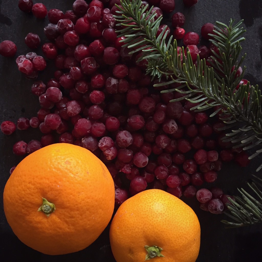Lingonberries and Mandarin Oranges