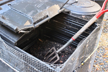 Finished compost two years in the making