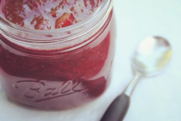 Small-Batch Strawberry Rhubarb Jam | Hitchhiking to Heaven