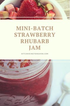 Mini-Batch Strawberry Rhubarb Jam | Hitchhiking to Heaven