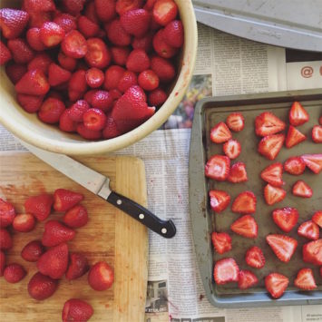 Freezing Strawberries | Hitchhiking to Heaven
