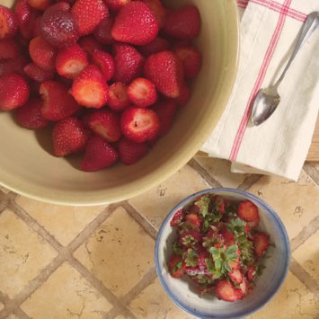 Hulling Strawberries | Hitchhiking to Heaven